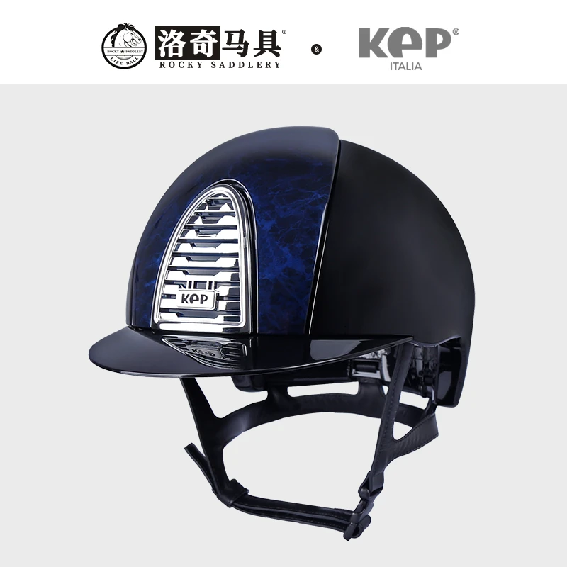 Cavassion意大利kep二代竞技亮黑马术头盔 洛奇马具8101274