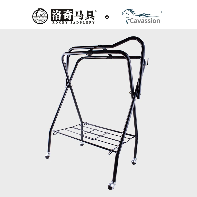 带轮鞍架 马鞍架 可折叠马鞍架 马房用品 洛奇马具8503031