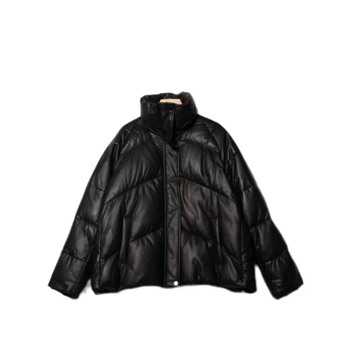 YY 立领皮衣外套