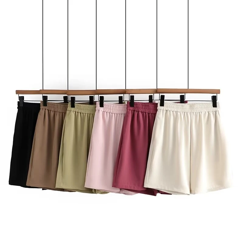 大码女装显瘦高腰时尚百搭外穿休闲裤夏季宽松薄款松紧腰短裤