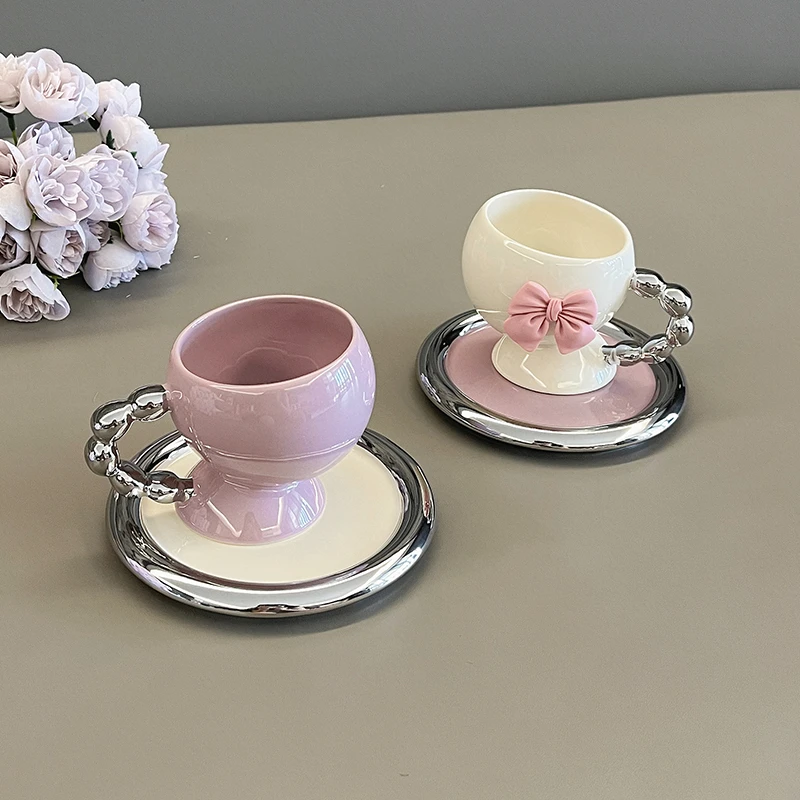 创意北欧轻奢高颜值ins咖啡杯碟高档精致英式下午茶餐具陶瓷杯碟