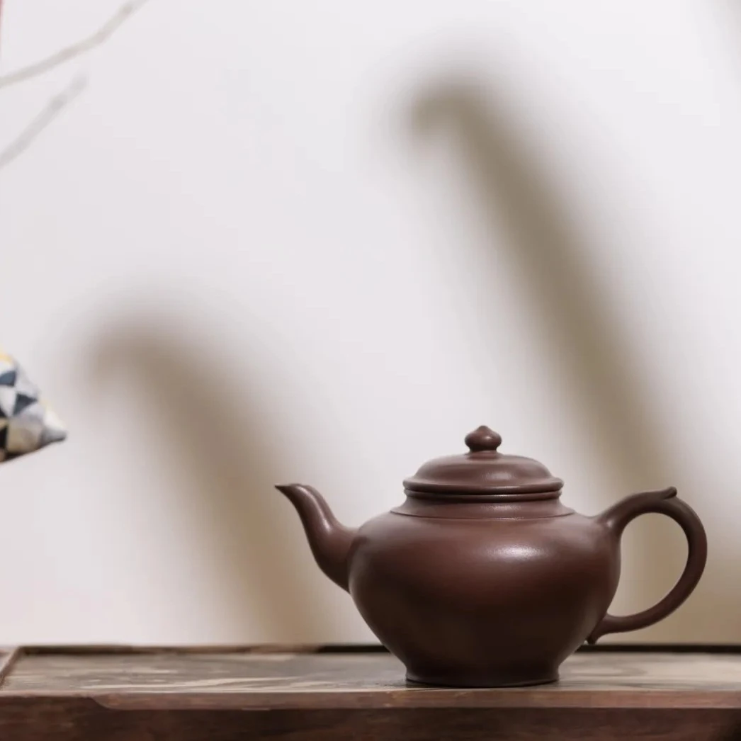 笑樱壶 全手工优质陈腐紫泥制 350Cc马俊仙拿手 致敬金典 紫砂壶