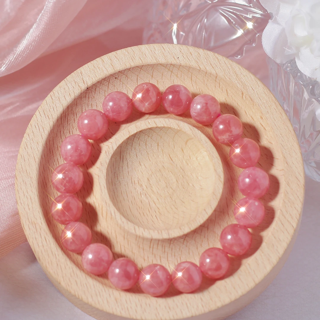 【金浩森】【正宫·红纹石】天然满红印加玫瑰红纹石手链多样性发一ZB