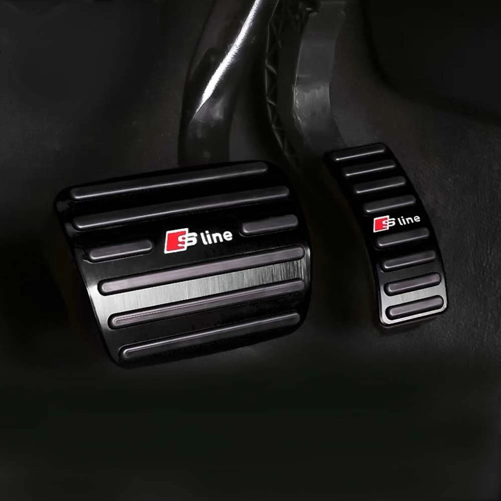 适用奥迪必备用品A4LA6LQ3Q5Q7A5LA8L油门刹车休息踏板脚垫防滑套