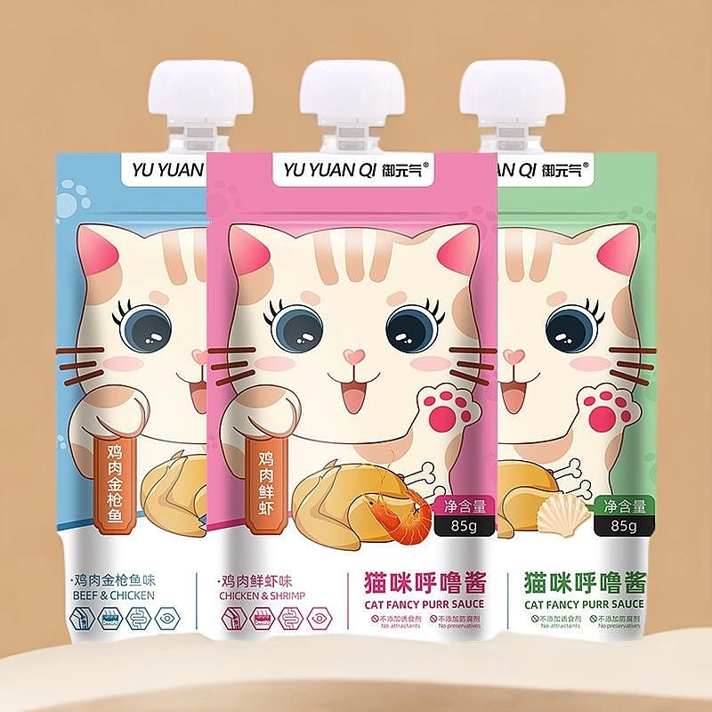 御元气【现货呼噜酱】宠物猫零食成猫幼猫湿粮肉泥肉羹猫罐头