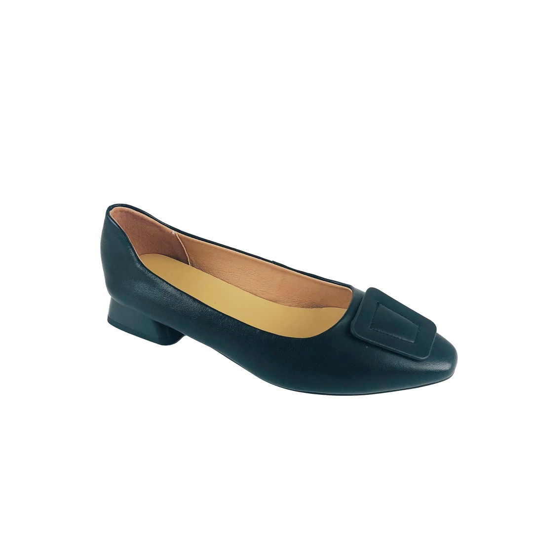 浅口尖头单鞋女一脚蹬女春夏季法式平底单鞋23550