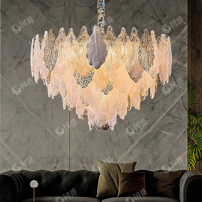 国爵源头工厂法式轻奢客厅吊灯美式卧室水晶吊灯2024年新款餐厅灯