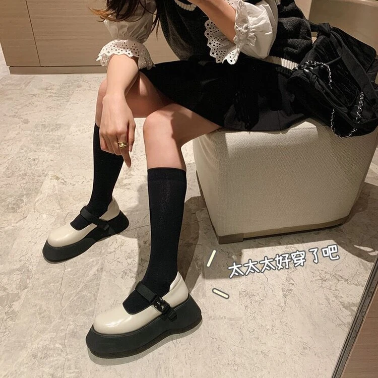 YDD/年中清仓/曼德赛时光！厚底单鞋小个子必入款哦单鞋/9008