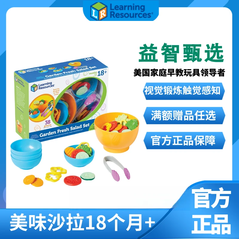 美国进口LR儿童过家家仿真蔬菜沙拉玩具蒙氏益智早教启蒙礼物