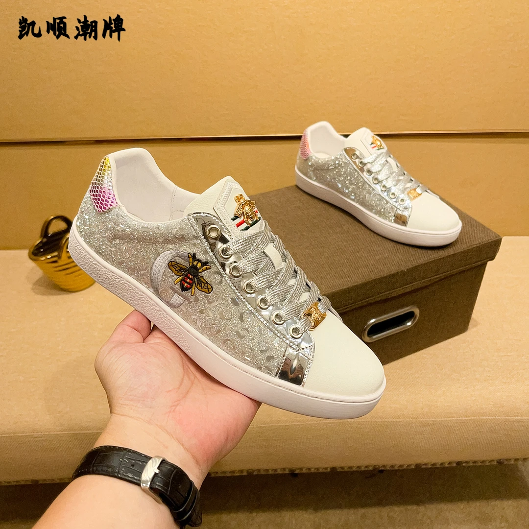 酷奇刺绣小白鞋男款潮牌上档次男鞋潮牌爆款时尚轻奢潮流百搭鸳鸯