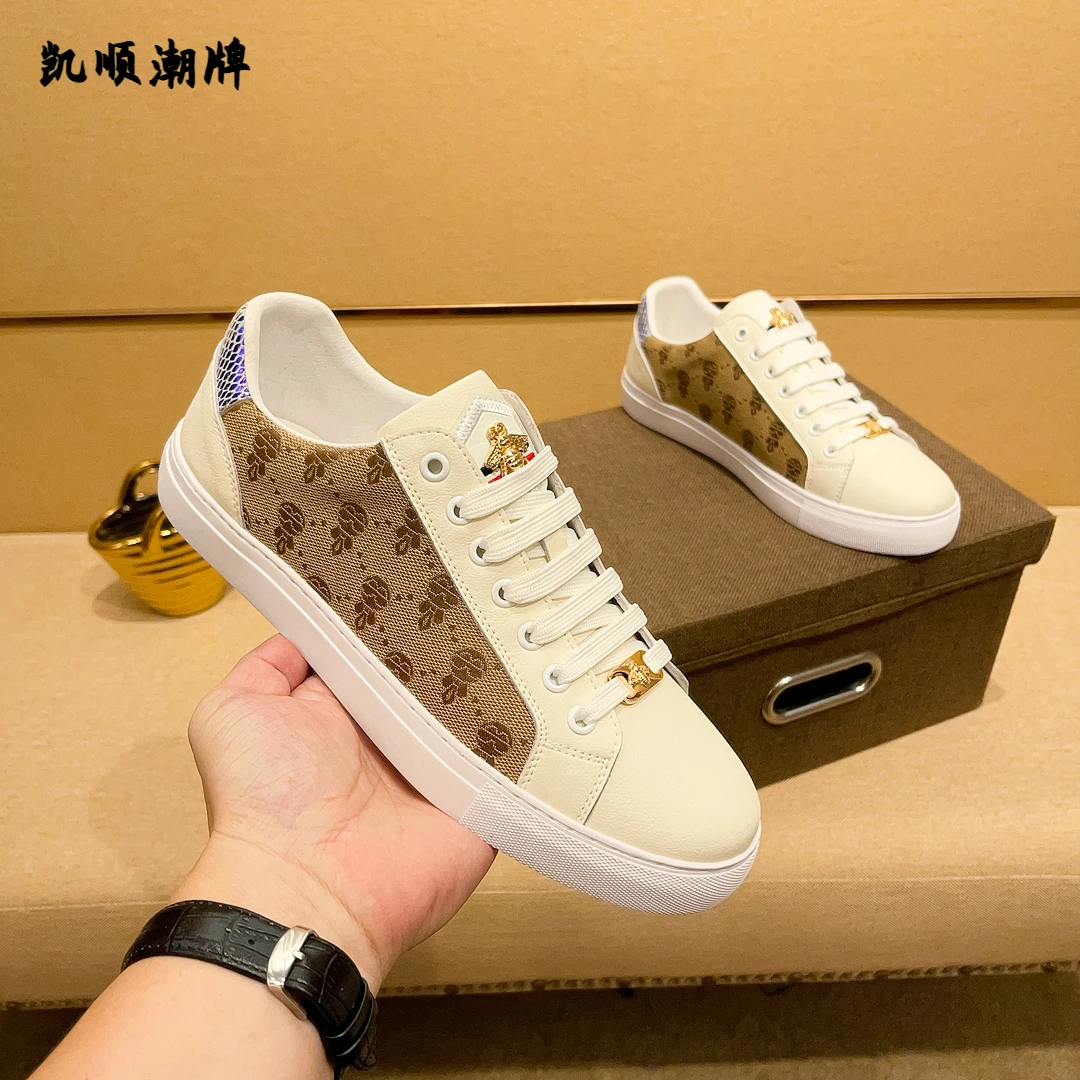 欧洲新款奢侈品幻彩韩版潮流款透气时尚男士高端百搭低帮休闲板鞋