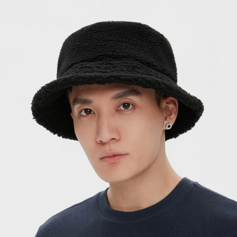 AIGLE明星同款秋冬中性渔夫帽抓绒帽保暖