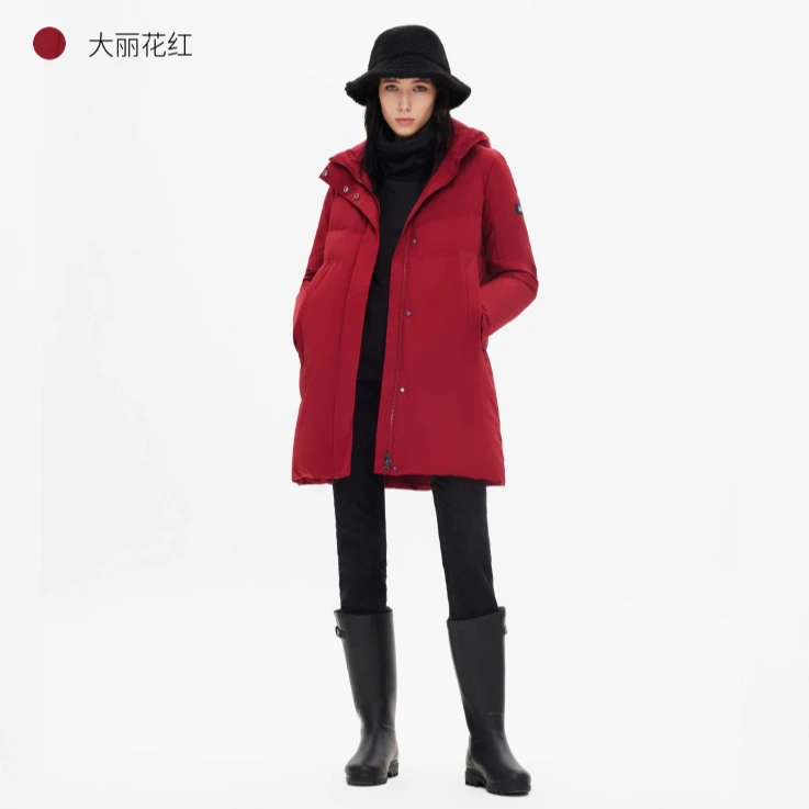 【高端线】AIGLE艾高明星同款GTX INF防风保暖可拆卸帽厚重羽绒服女