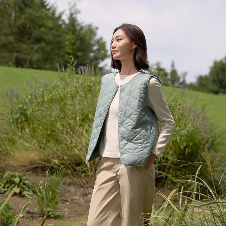 AIGLE/艾高WR防泼水SORONA柔软舒适保暖女棉马甲BD99