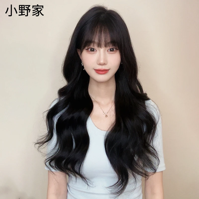 【夏季蕾丝卷发】小野家舒适女发色轻薄法式长卷发气质大波浪全头套