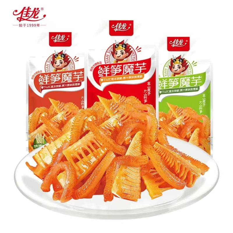 佳龙鲜笋魔芋爽解馋小零食素毛肚散装休闲食品怀旧小吃爽口开胃