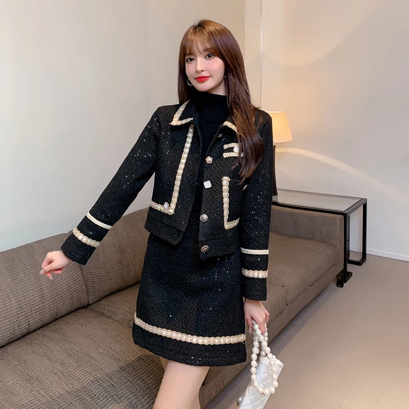 【轻奢女装】6字开头气质时尚秋冬韩版秋季盐系百搭套装