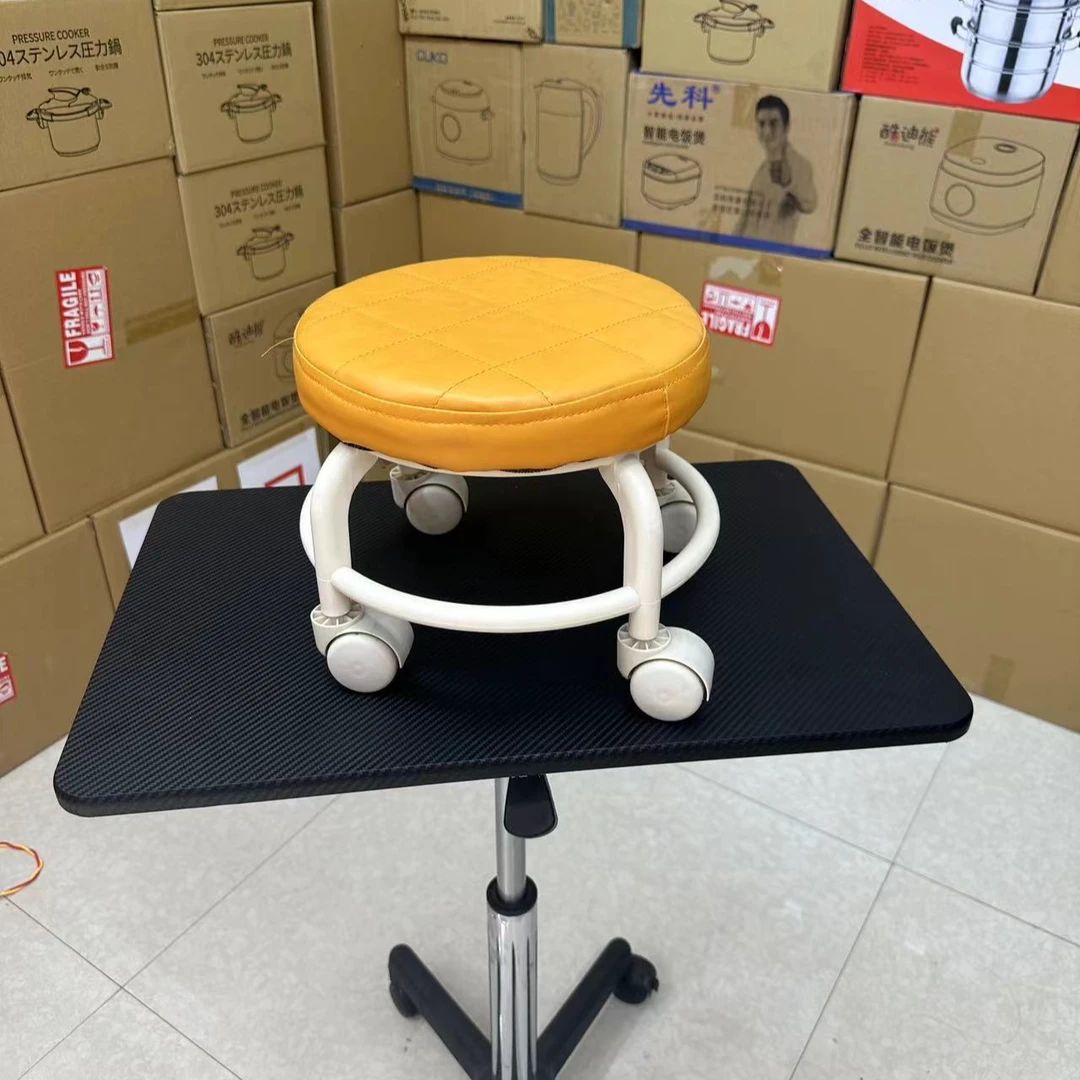 高品质家用多功能万向轮小凳子颜色随机发