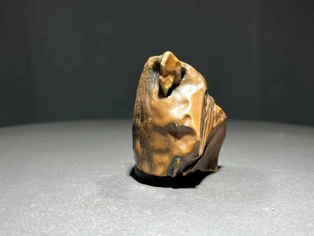 阿拉善银根戈壁石彩玉原石赏玩赏石微景观茶道赠品礼品把件盆景