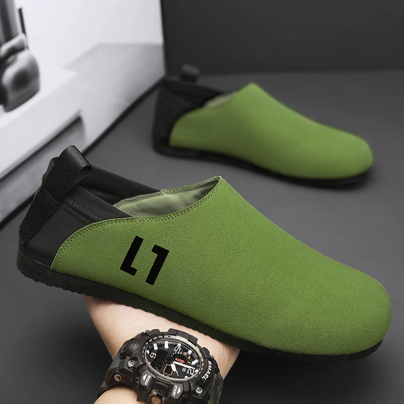 2023春秋新款真皮舒适百搭轻质透气轻奢潮流小众男士休闲低帮鞋