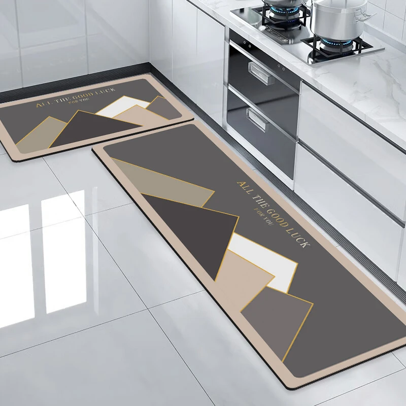 硅藻泥厨房地垫防滑防油吸水垫卫生间浴室防滑脚垫耐脏进门口地毯