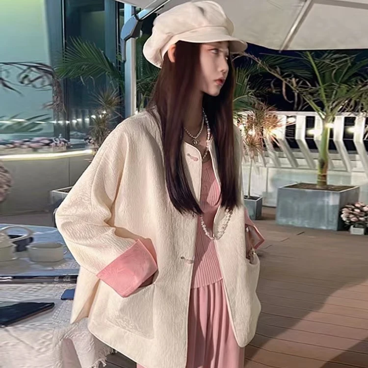 ZX650春秋新中式国风女装新款高级感小香风高端百搭上衣外套女潮