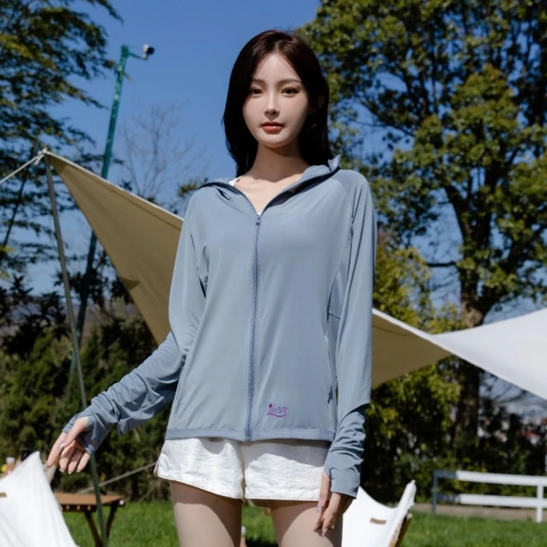 【拍一发五】2023新夏季原纱时尚防晒衣立体兜帽防紫外线骑车透气