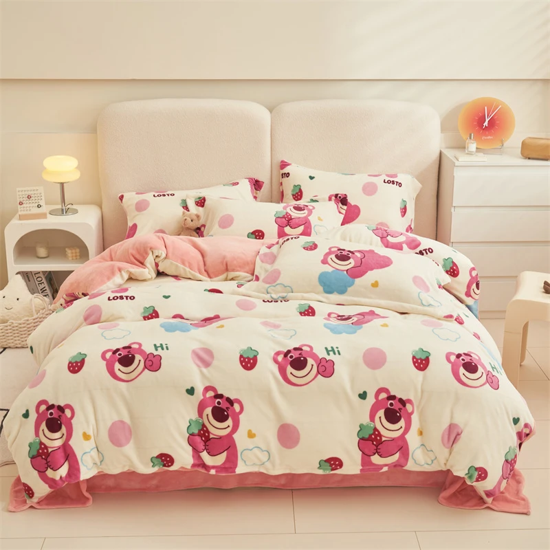 孤品捡漏特价福利【根据主播介绍下单】【牛奶绒水晶绒四件套专享】