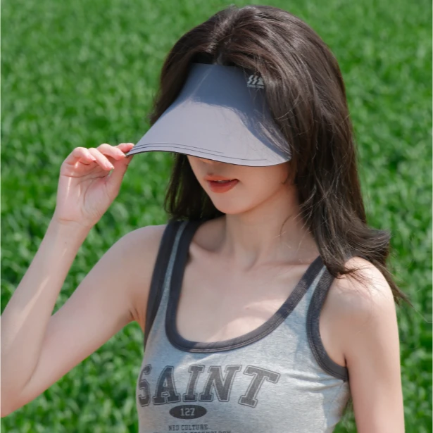 2024新款夏季舒适简约百搭无痕防晒跑步遮脸防紫外线太阳帽