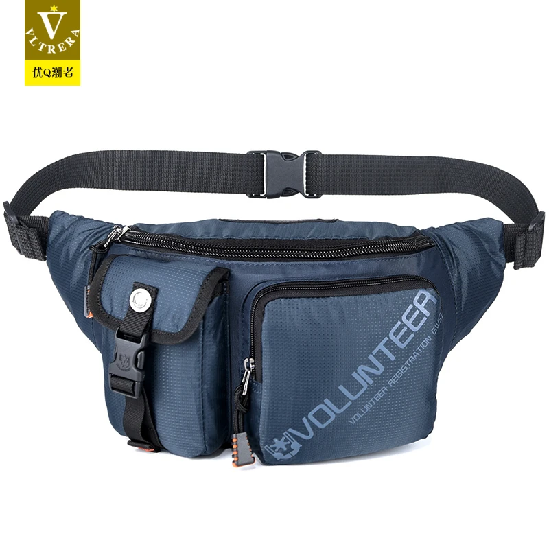 香港正品新款男士腰包外出旅行轻便防水耐磨牛津布胸包休闲斜挎包