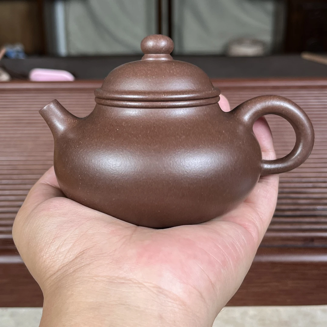 紫泥容天壶  全手工精工制作  200cc