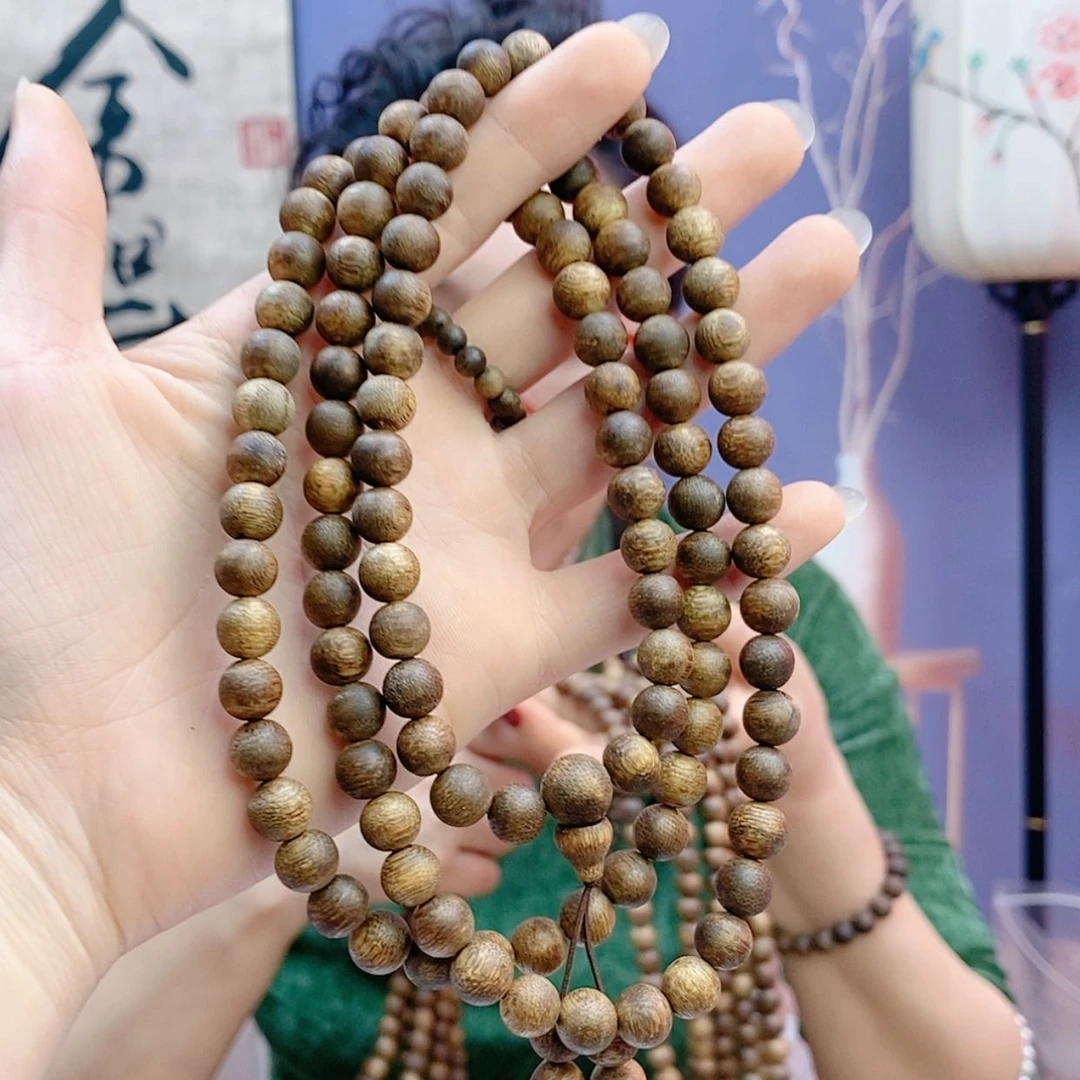 【闪购商品】沉香手串海南峡谷料绿奇楠