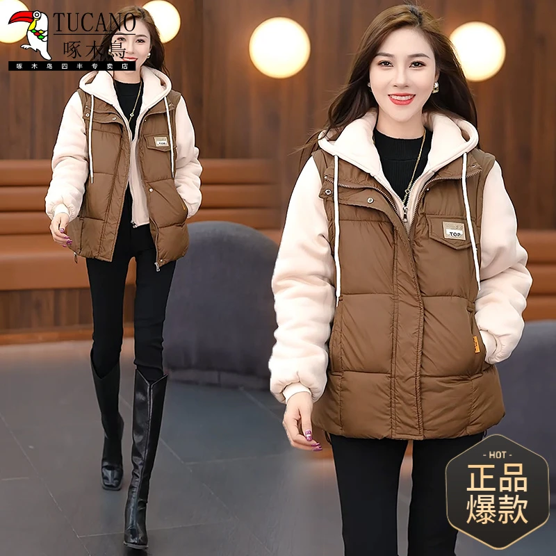 啄木鸟2025棉衣高贵上档次女冬装冬季外套女棉服女款爆款