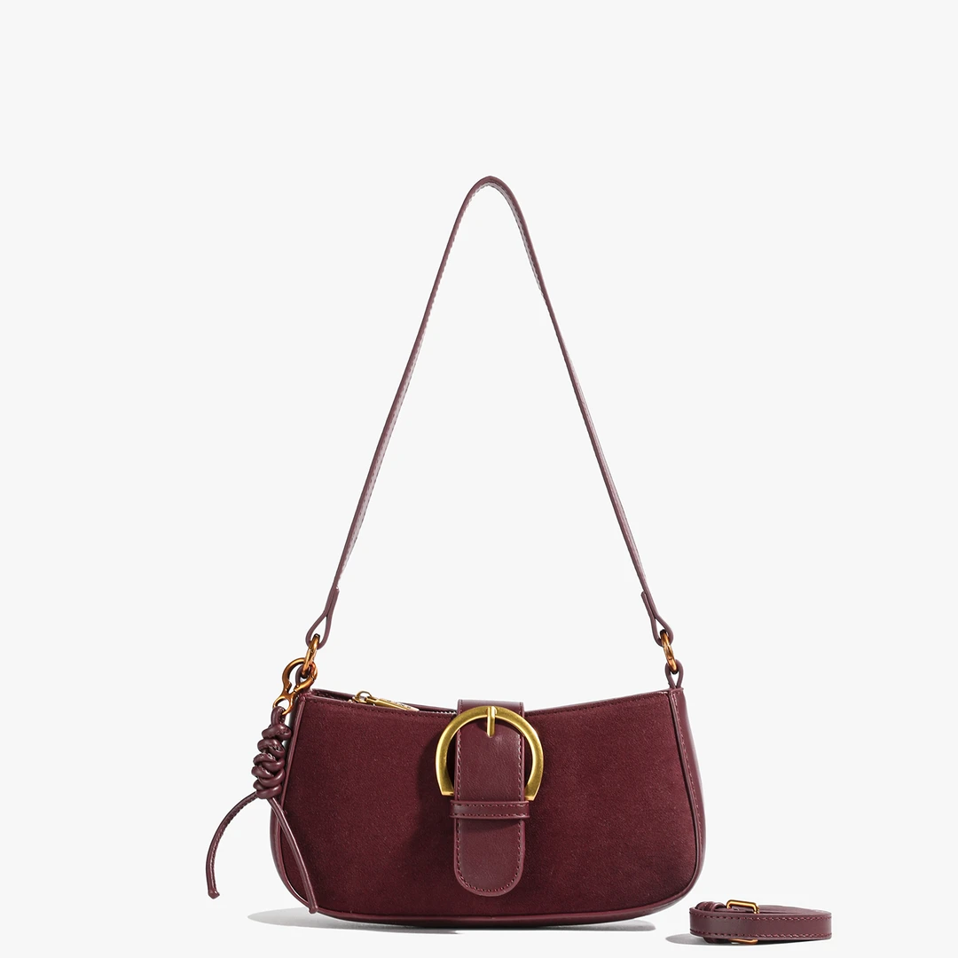 秋冬新款小众磨砂腋下包韩版百搭单肩包时尚法棍包潮休闲斜跨小包