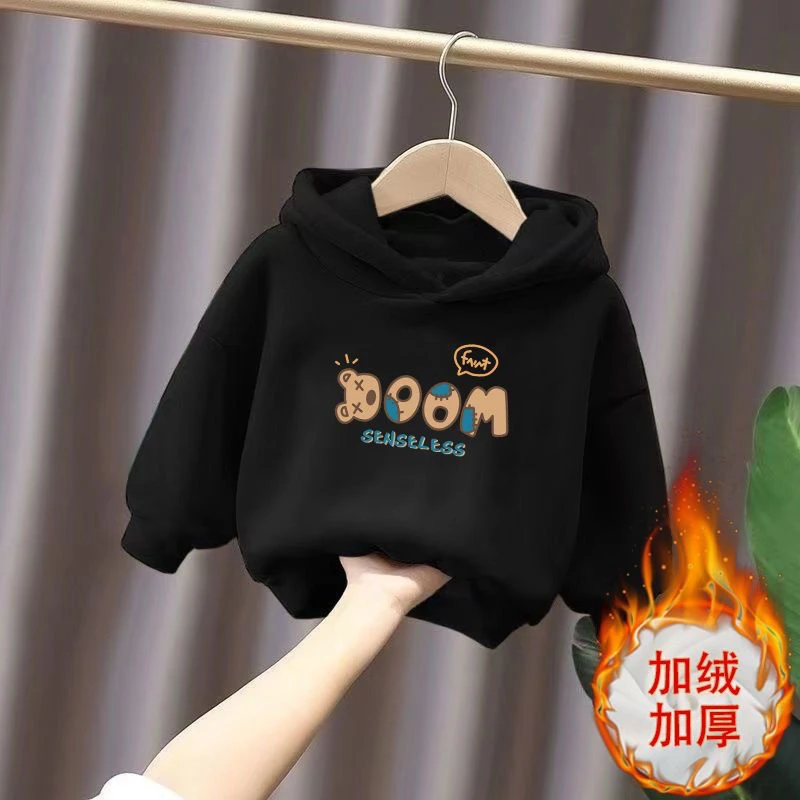 儿童卫衣2022韩版宽松男女童加绒童装冬季婴幼儿宝