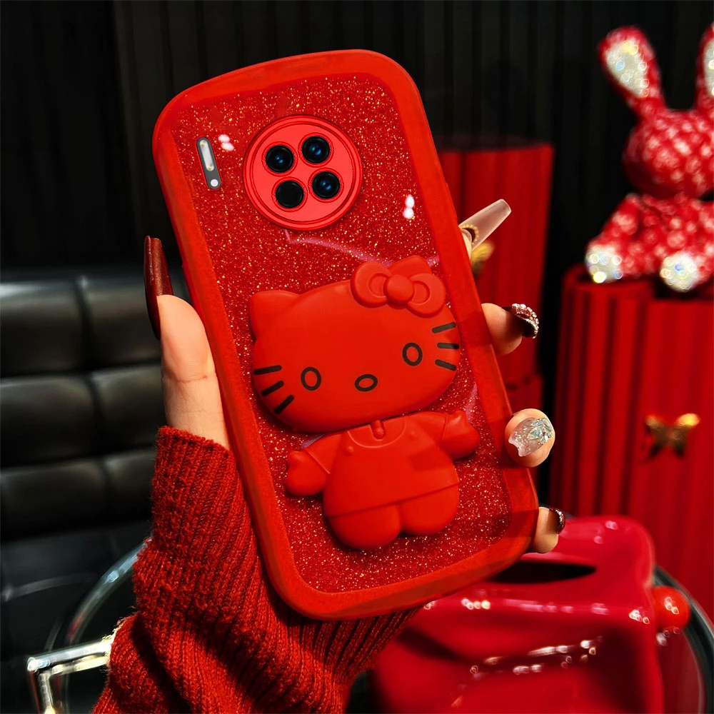 【华为MATE30】2024新年款凯蒂猫立体支架镜头全包防摔女手机壳