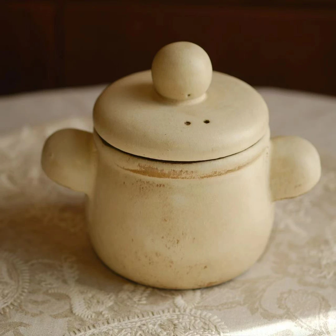 小喜宅 （微瑕）喜小暖萌Q小砂锅（口径9.5cm 总高15cm）