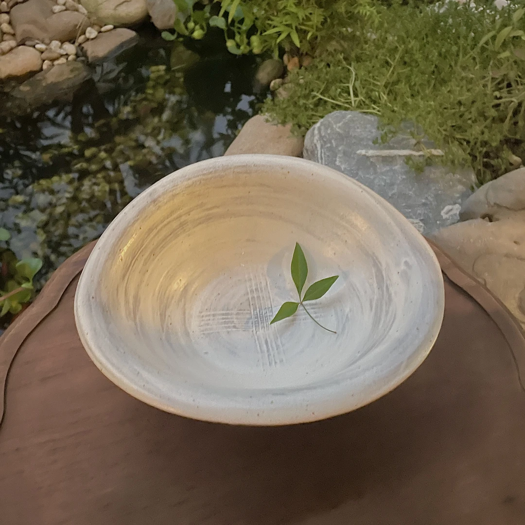 小喜宅 风轻云淡大船盘（微瑕）（口径21x26cm）