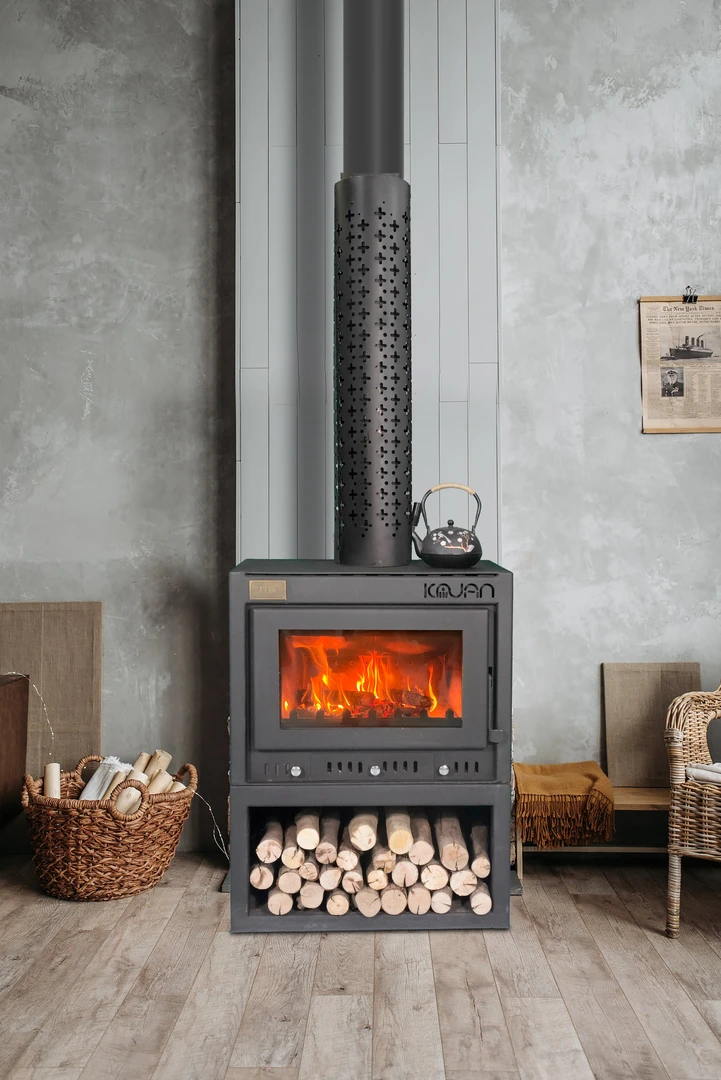 圣缇亚真火燃木壁炉家用柴火炉取暖别墅农村民宿取暖设备燃木壁炉