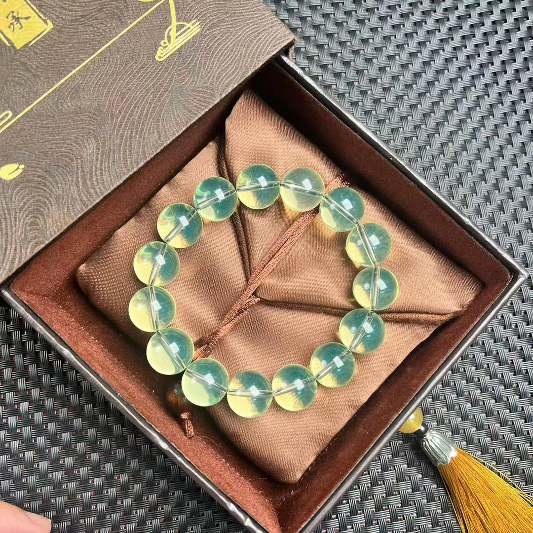 【正品补贴】多米尼加灵草珀手串14mm高端精美收藏首饰