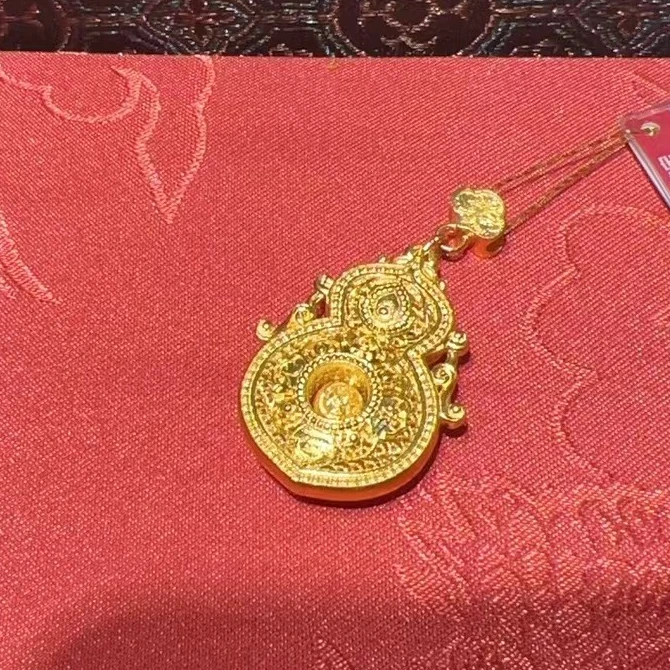 足金四美葫芦吊坠