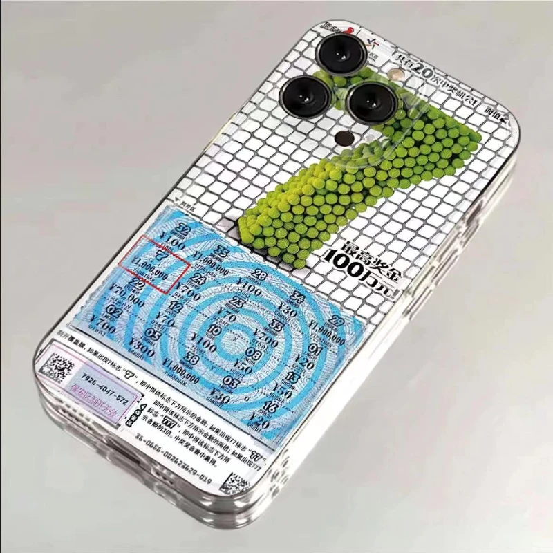 刮刮乐幸运7苹果iPhone15/14promax手机壳13太空12软壳11pro/7/8p