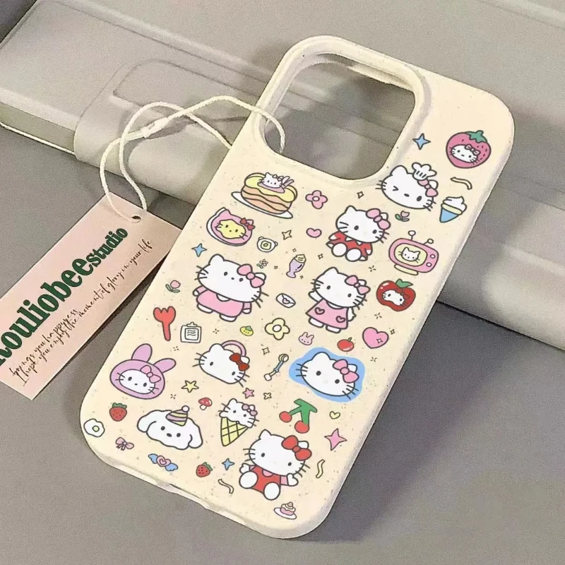 凯蒂猫合集小麦壳苹果14/15手机壳iPhone13promax12防摔11/xs卡通
