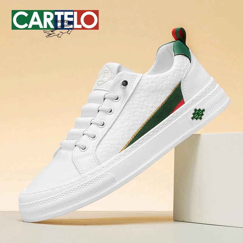 卡帝乐鳄鱼男鞋潮流百搭男士小白鞋一脚蹬软底休闲鞋子男潮鞋板鞋