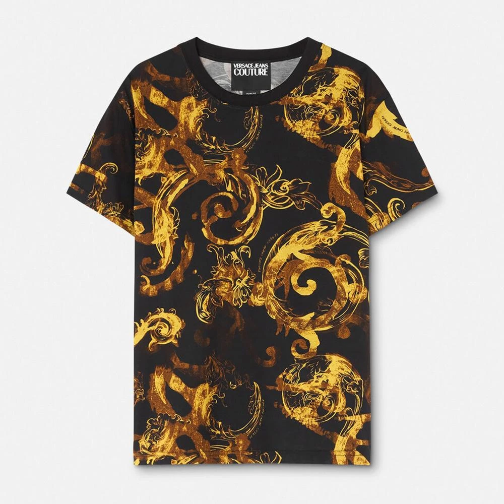 VERSACE JEANS COUTURE范思哲男士潮款男款百搭短袖T恤E76GAH6S0