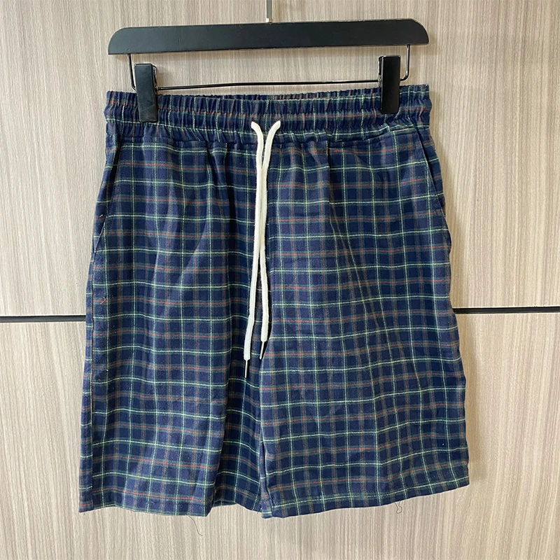 5619 潮牌格子花短裤男女休闲裤宽松简约ins风百搭时尚运动沙滩裤