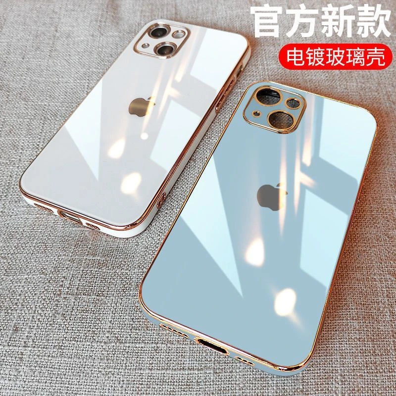 适用于新款苹果13手机壳iPhone12promax潮牌男11Promax女电镀玻璃