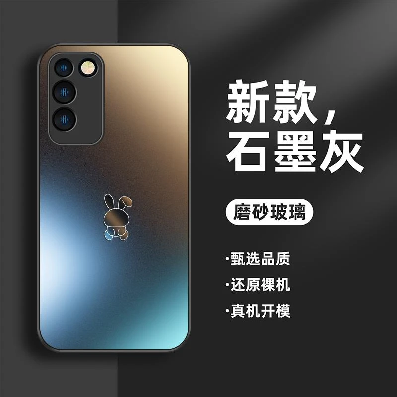 适用荣耀x10手机壳华为荣耀x10新款磨砂玻璃高端全包镜头防摔外壳