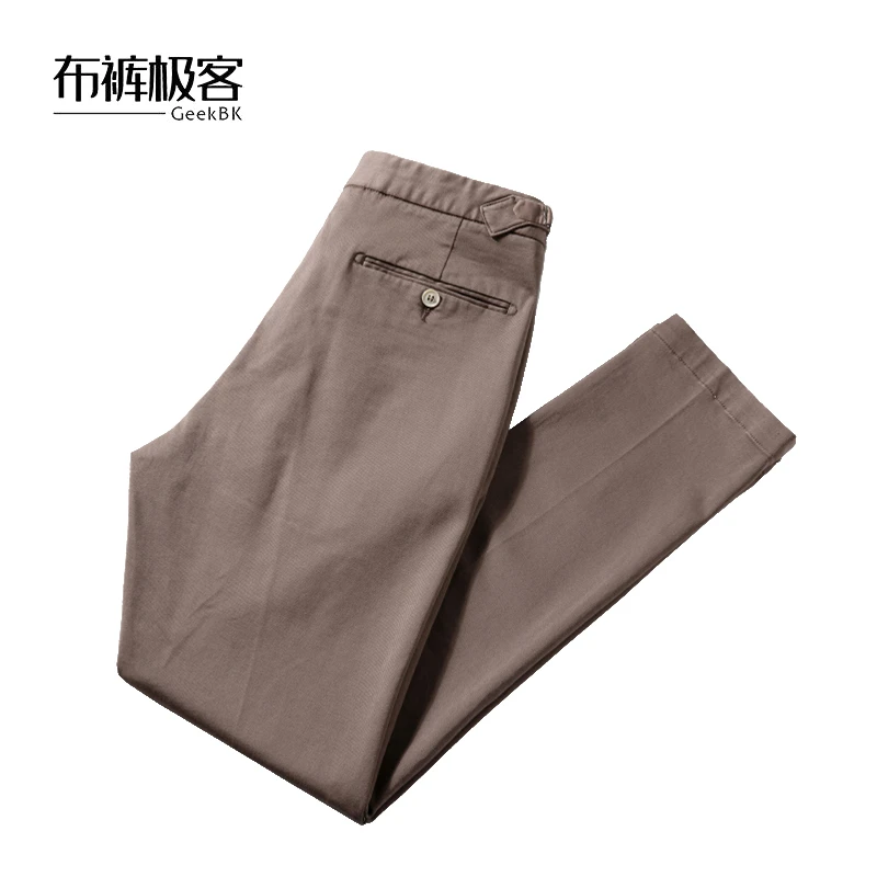 布裤极客春夏经典西裤男士直筒休闲西裤商务百搭垂感直筒9918