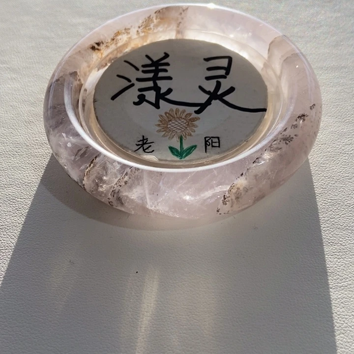 水晶手镯未镶嵌天然树晶手镯未镶嵌56圈口